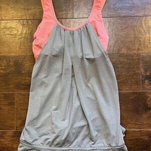 Lululemon Run Times Tank Pink And Grey Active Tank Size 4